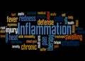 Inflammation  word cloud concept 2 Royalty Free Stock Photo