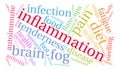 Inflammation Word Cloud Royalty Free Stock Photo