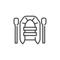Inflatable Boat Icon Royalty Free Stock Photo