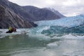 Inflatable boat in Tracy Arm Fjord 842808