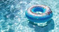 The Inflatable Donut Float.AI generated image Royalty Free Stock Photo
