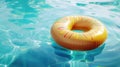 The Inflatable Donut Float.AI generated image Royalty Free Stock Photo