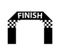 Inflatable finish arch silhouette icon