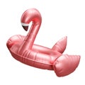 Inflatable Flamingo White Background Isolated 3D Rendering Royalty Free Stock Photo
