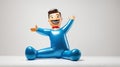 Inflatable man Royalty Free Stock Photo