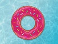 Inflatable mattress in the shape of a donut