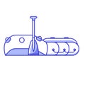 Fishing Inflatable Rafting Boat Icon