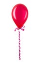 Inflatable red balloon isolated on white Royalty Free Stock Photo