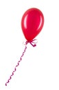 Inflatable red balloon isolated on white Royalty Free Stock Photo