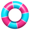 Inflatable ring. Pool kid toy. Swimming donut Royalty Free Stock Photo