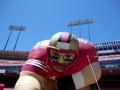 Inflatable San Francisco 49ers Football Player at Fan Day Royalty Free Stock Photo