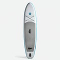 Inflatable stand-up paddleboard featuring a streamlined design. The board has a Royalty Free Stock Photo