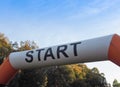 inflatable start sign