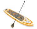 inflatable sup board for outdoor activities and water sports vector illustration