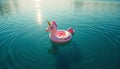 Inflatable Unicorn Float in Water Royalty Free Stock Photo