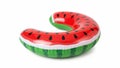 Inflatable watermelon pool float isolated on white background Royalty Free Stock Photo