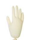 Inflated sterile medical glove