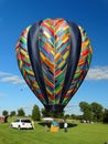 Inflating Hot Air Balloon Royalty Free Stock Photo