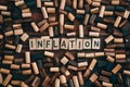 Inflation affecting international trade and transportation, business concept Royalty Free Stock Photo