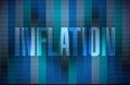 inflation binary sign concept illustration Royalty Free Stock Photo