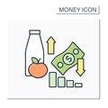 Inflation color icon