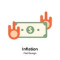 Inflation Flat Illustration