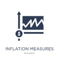 Inflation measures icon. Trendy flat vector Inflation measures i