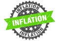 Inflation stamp. inflation grunge round sign.