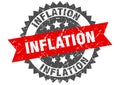 inflation stamp. inflation grunge round sign.