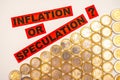 Inflation or speculation? Royalty Free Stock Photo