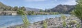 Inflow waters at Aviemore lake, New Zealand Royalty Free Stock Photo