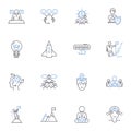 Influence line icons collection. Persuasion, Impact, Control, Authority, Clout, Force, Power vector and linear