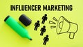 Influencer marketing is shown using the text