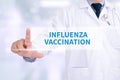 INFLUENZA VACCINATION CONCEPT Royalty Free Stock Photo