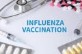 INFLUENZA VACCINATION CONCEPT Royalty Free Stock Photo
