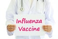 Influenza vaccine Royalty Free Stock Photo