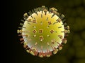 Influenza virus Royalty Free Stock Photo