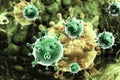 Influenza virus Royalty Free Stock Photo