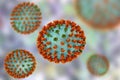 Influenza virus H3M2 strain Royalty Free Stock Photo