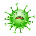 Influenza virus illustration. Royalty Free Stock Photo