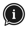 info speech bubble icon