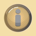 info button. Vector illustration decorative design Royalty Free Stock Photo