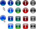Info buttons. Royalty Free Stock Photo