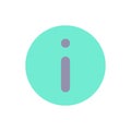 Info flat color ui icon Royalty Free Stock Photo