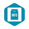 Info folder icon simple
