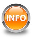 Info glossy orange round button Royalty Free Stock Photo