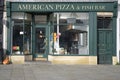 American pizza and fish bar in Grantham.