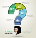 Info graphic design, solution, business Royalty Free Stock Photo