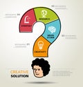 Info graphic design, solution, business Royalty Free Stock Photo