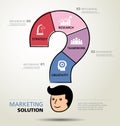 Info graphic design, solution, business Royalty Free Stock Photo